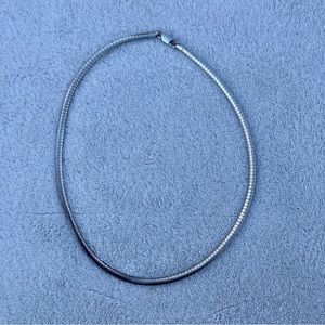 Italian 925 Necklace Sterling Silver 6mm Fluted Chain Necklace